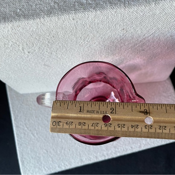 Pilgrim Cranberry Glass - 3 pieces - Vintage - Picture 5 of 14